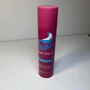 Vintage Suave Max Hold Quick Dry Hairspray Hard To Hold Styles 8 oz Unscented 90